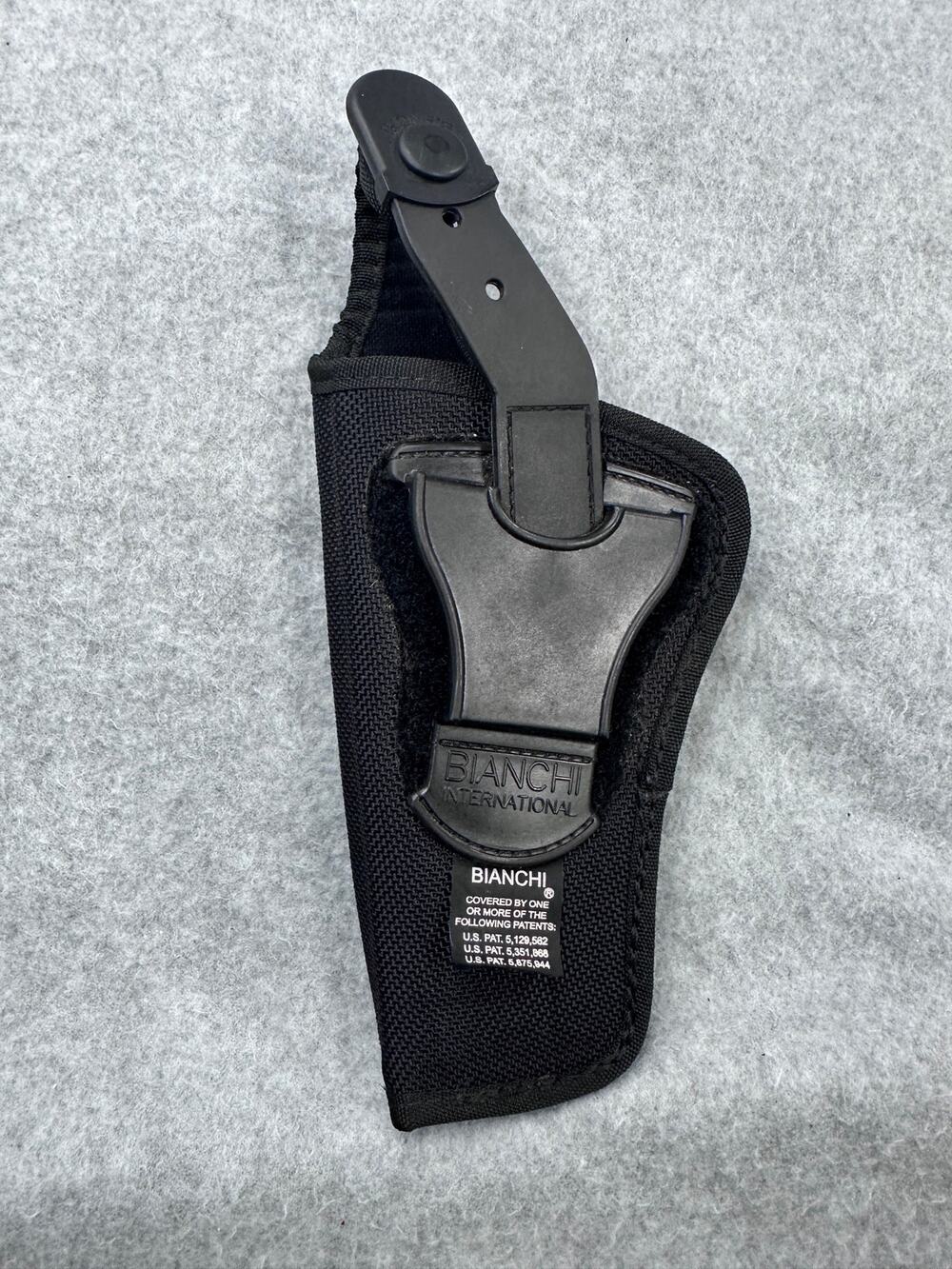 Bianchi AccuMold Open Top Paddle Holster Black Ballistic Nylon